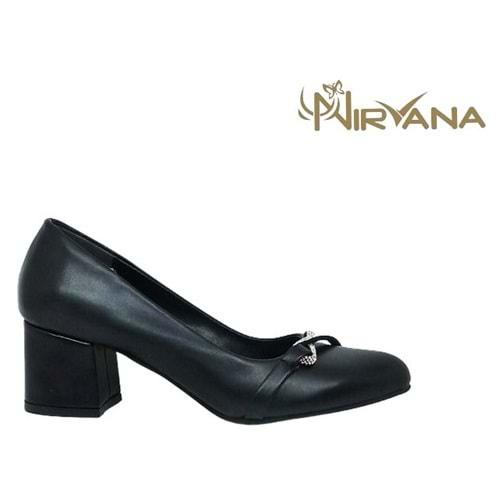 Z- NİRVANA AYAKKABI - 2340 - CİLT-SİYAH