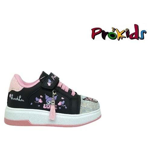 P- PROKİDS SPOR - 4110 - CİLT / SİYAH-PEMBE
