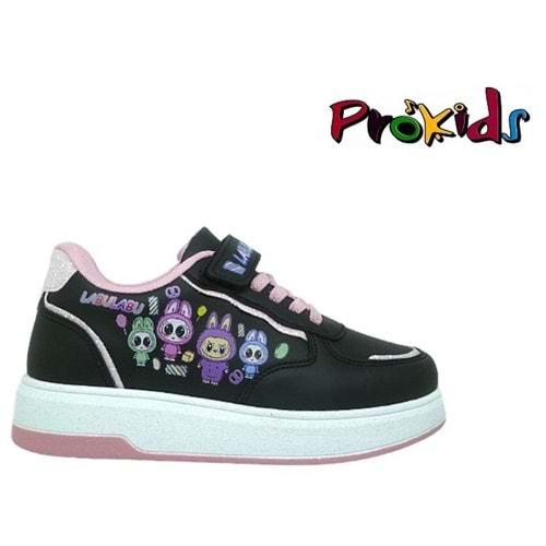 F- PROKİDS SPOR - 4011 - CİLT / SİYAH-PEMBE