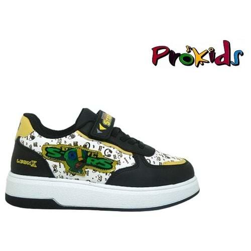 F- PROKİDS SPOR - 4012 - CİLT / SİYAH-BEYAZ