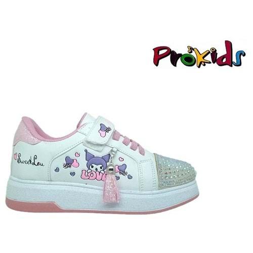 F- PROKİDS SPOR - 4110 - CİLT / BEYAZ-PEMBE