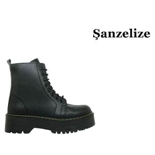 Z- ŞANZELİZE BOT KISA - K-33 - CİLT-SİYAH