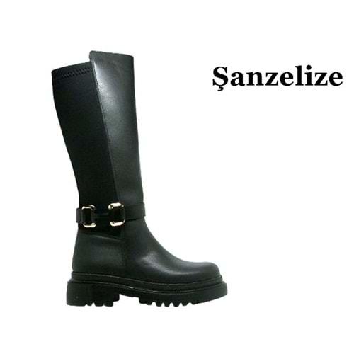 Z- ŞANZELİZE BOT UZUN - K-46 - CİLT-SİYAH