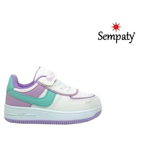 P- SEMPATY SPOR - 01 - CİLT / BEYAZ-LİLA