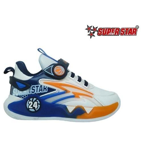 F- SÜPERSTAR SPOR - 024-9 - CİLT / BEYAZ-SAX-ORANGE