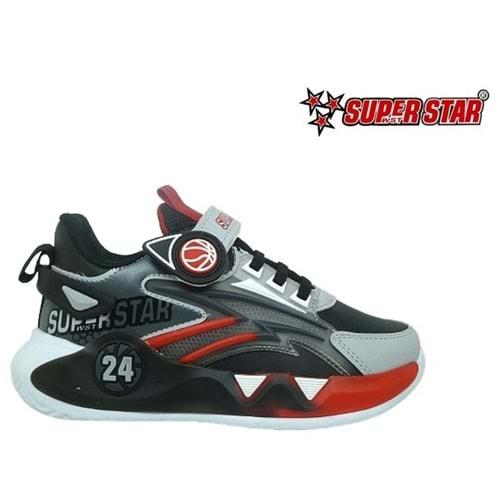 F- SÜPERSTAR SPOR - 024-10 - CİLT / BUZ-SİYAH-KIRMIZI