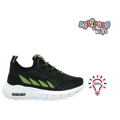 P- STEPPİNG SPOR IŞIKLI - 502 - VELVET / SİYAH-F.SARI