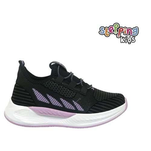 F- STEPPİNG SPOR - 502 - VELVET / SİYAH-LİLA