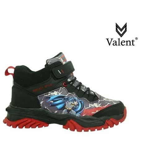 F- VALENT SPOR TREKKİNG - BASKET - C-0402 - SİYAH-KIRMIZI