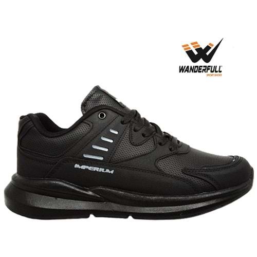 M- WANDERFULL SPOR - 4132 - CİLT / SİYAH-SİYAH