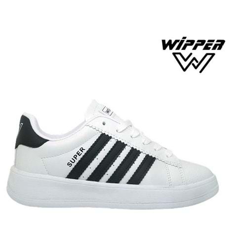 G- WİPPER SPOR - 035 - CİLT / BEYAZ-SİYAH