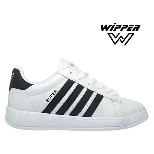 M- WİPPER SPOR - 035 - CİLT / BEYAZ-SİYAH