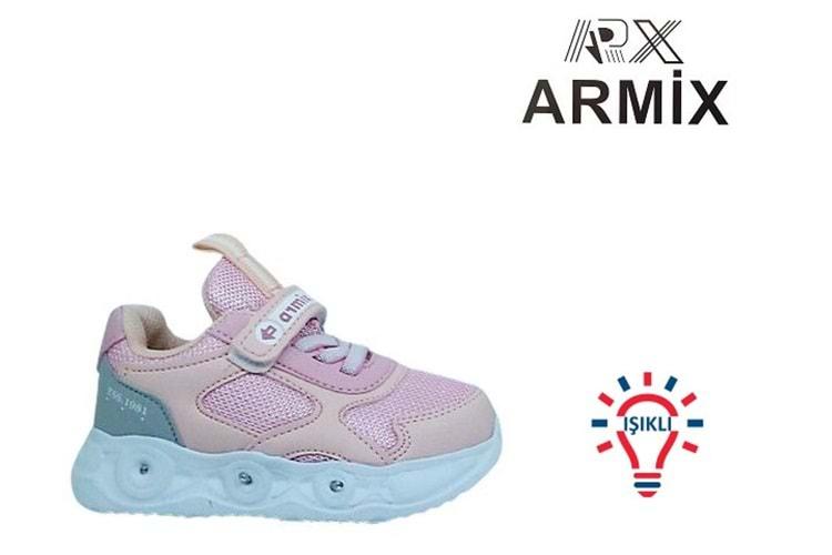 B- ARMİX SPOR IŞIKLI - 1115 - ANORAK / PEMBE-PUDRA