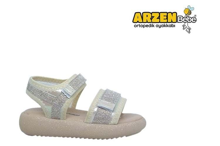 P- ARZEN SANDALET - POLİ - KIZ - 3050 - SEDEF-SİMLİ