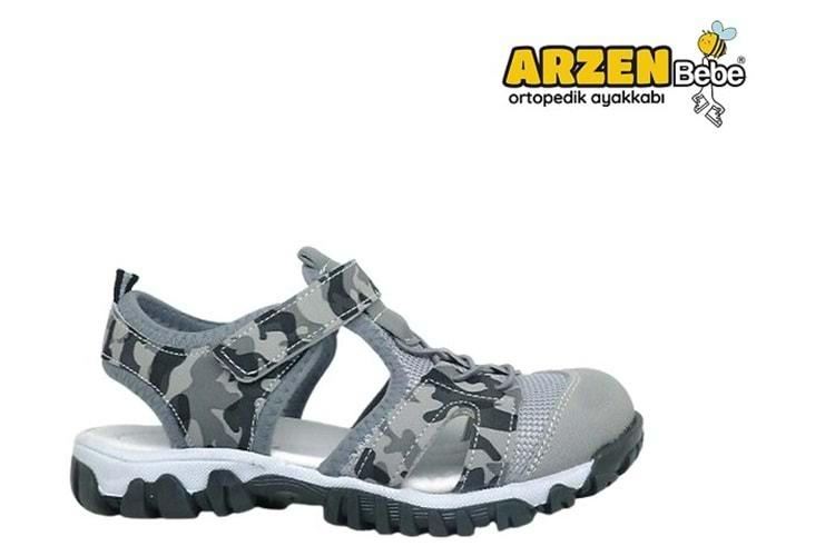 F- ARZEN SANDALET - ERKEK - 9511 - GRİ-FÜME