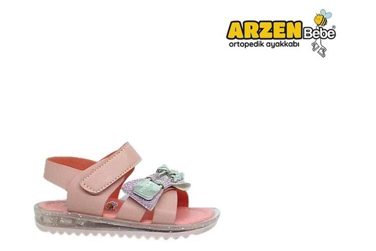 B- ARZEN SANDALET - KIZ - 7018 - PUDRA