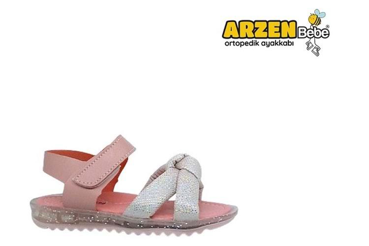 P- ARZEN SANDALET - KIZ - 8016 - PUDRA