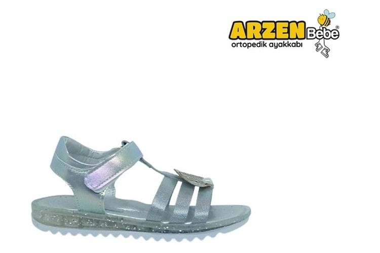 P- ARZEN SANDALET - KIZ - 8019 - GÜMÜŞ