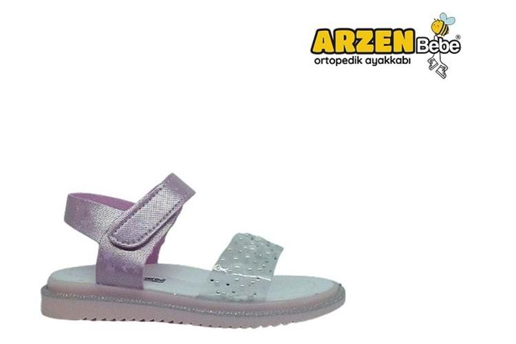 P- ARZEN SANDALET - KIZ - 8020 - PEMBE-SİMLİ