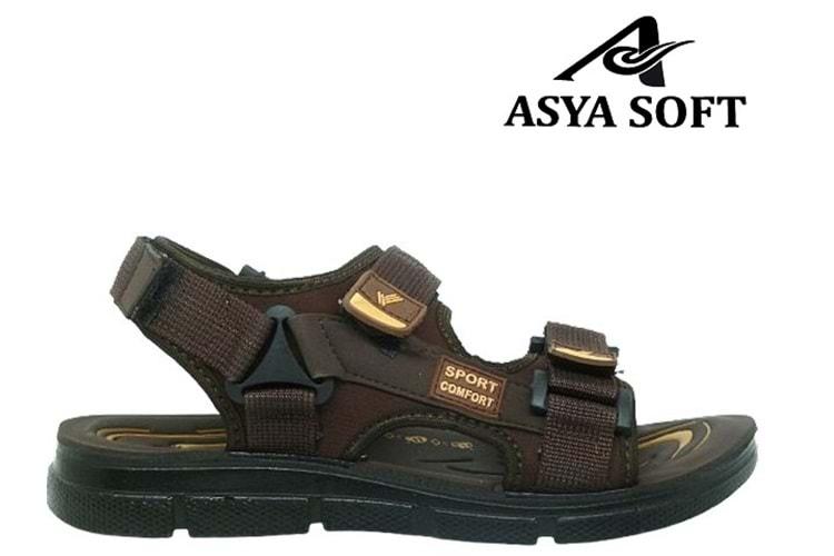 M- ASYA SANDALET - 18035 - KAHVE