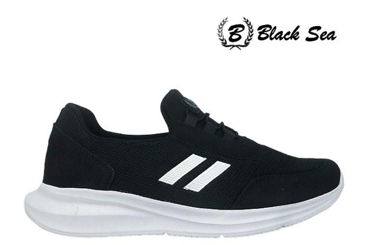 M- BLACK SEA SPOR - 602 - ANORAK / SİYAH-BEYAZ