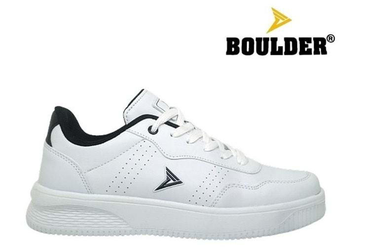 G- BOULDER SPOR - 9002 - CİLT / BEYAZ-SİYAH