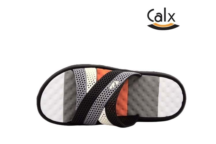 M- CALX MASAJLI EVA TERLİK - M-105 - SİYAH-GRİ