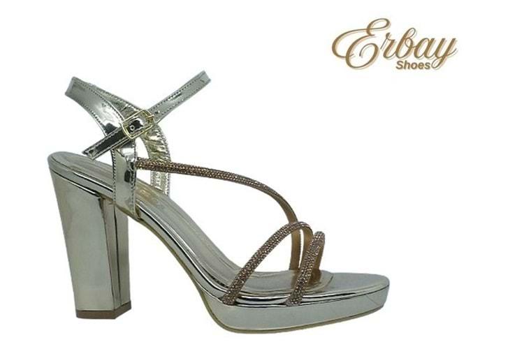 Z- ERBAY SANDALET - PLATFORM - 388 - CİLT-ALTIN