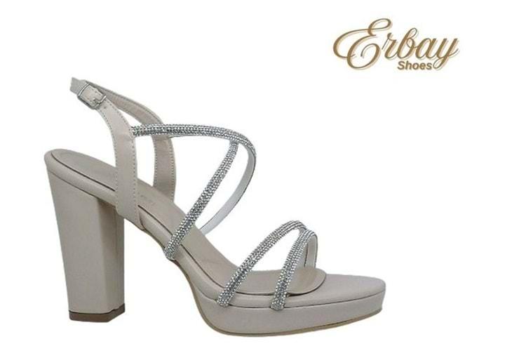 Z- ERBAY SANDALET - PLATFORM - 392 - CİLT-BEJ