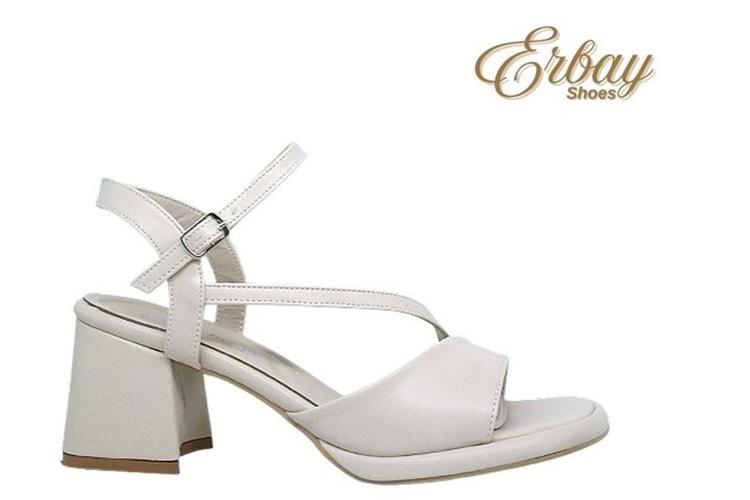 Z- ERBAY SANDALET - PLATFORM - 402 - CİLT-BEJ