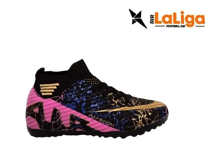 F- AIR LALİGA H.SAHA - 565 - ÇORAPLI - SİYAH-ALTIN-DESENLİ