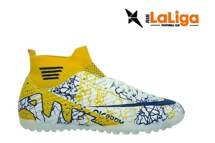 G- AIR LALİGA H.SAHA - 565 - ÇORAPLI - BEYAZ-SARI-DESENLİ