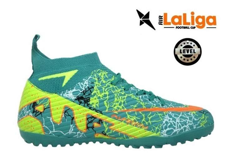 M- AIR LALİGA H.SAHA - 600 - ÇORAPLI - TURKUAZ-SARI-DESENLİ