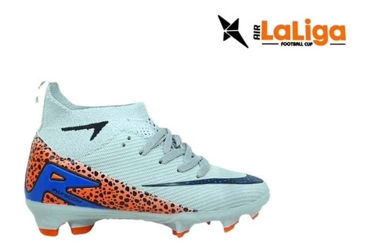 F- AIR LALİGA KRAMPON - 610 - ÇORAPLI - BUZ-SİYAH