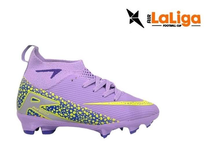 F- AIR LALİGA KRAMPON - 610 - ÇORAPLI - LİLA-SARI