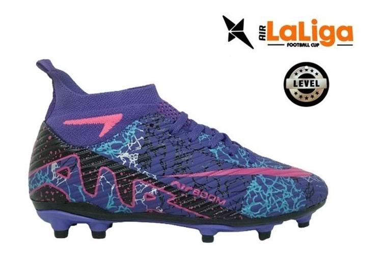 G- AIR LALİGA KRAMPON - 600 - ÇORAPLI - MOR-FUJYA-DESENLİ