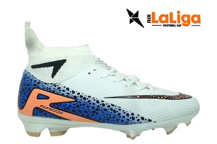 M- AIR LALİGA KRAMPON - 610 - ÇORAPLI - BEYAZ-SİYAH