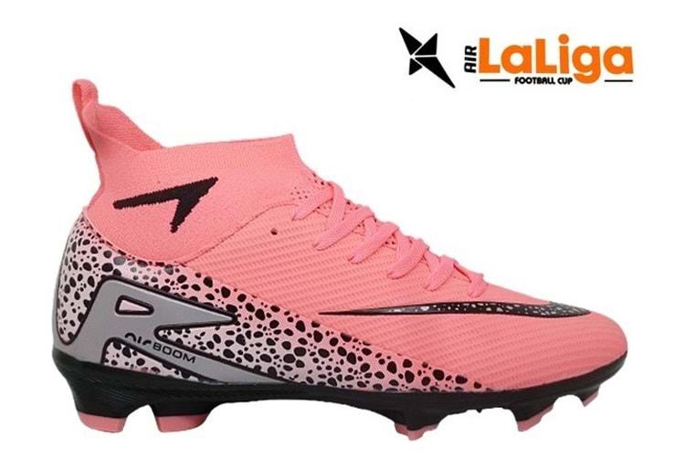 M- AIR LALİGA KRAMPON - 610 - ÇORAPLI - PEMBE-SİYAH