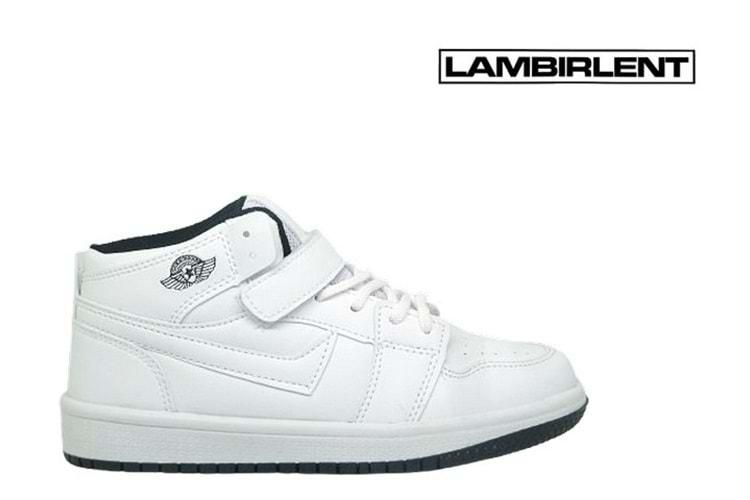 F- LAMBIRLENT SPOR BASKET - 8070-1 - BEYAZ-BEYAZ-SİYAH