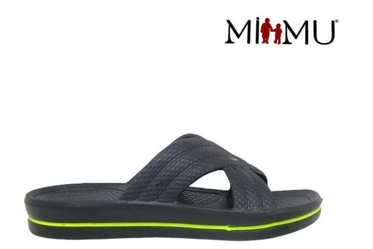 G- MİMU EVA TERLİK - 1146 - ÇAPRAZ - SİYAH-YEŞİL