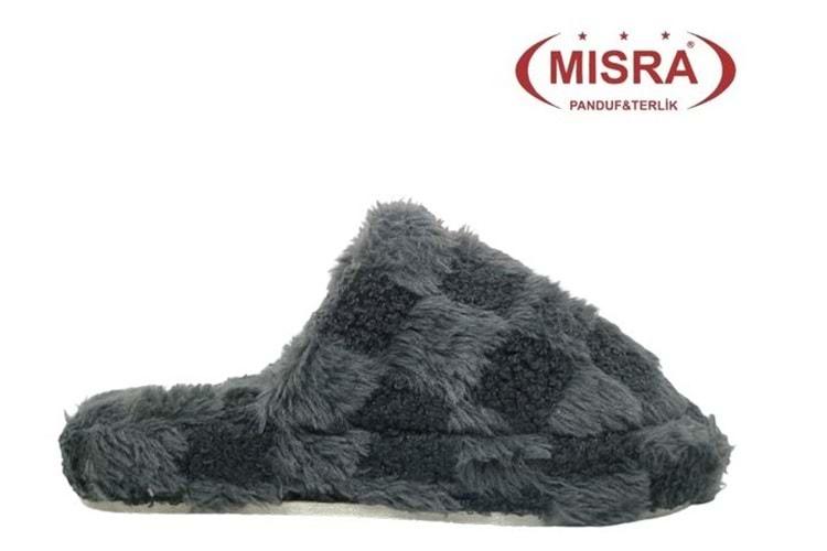 Z- MISRA - EV İÇİ TERLİK - KARELİ - SİYAH