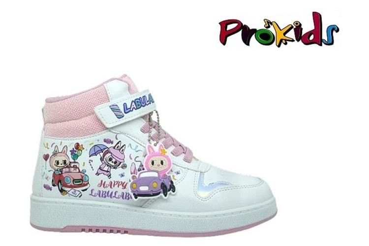 F- PROKİDS SPOR BASKET - 4444 - CİLT / BEYAZ-PEMBE