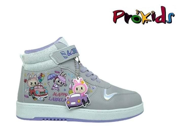 F- PROKİDS SPOR BASKET - 4444 - CİLT / GRİ-LİLA