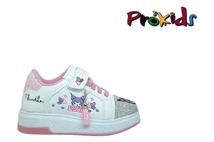 P- PROKİDS SPOR - 4110 - CİLT / BEYAZ-PEMBE