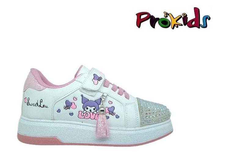 F- PROKİDS SPOR - 4110 - CİLT / BEYAZ-PEMBE