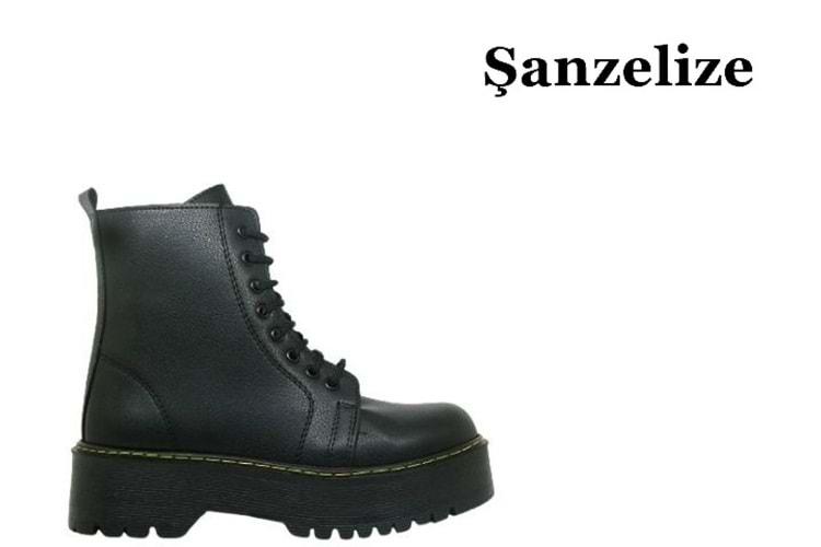 Z- ŞANZELİZE BOT KISA - K-33 - CİLT-SİYAH