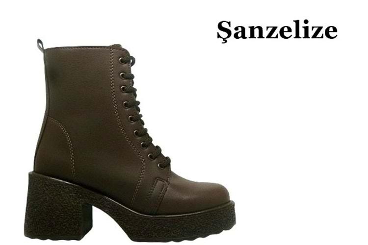 Z- ŞANZELİZE BOT KISA - K-82 - CİLT-ACI-KAHVE