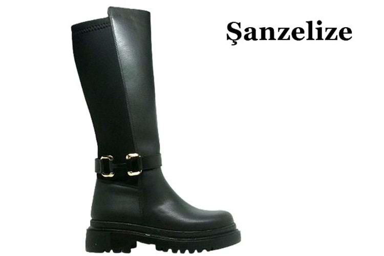 Z- ŞANZELİZE BOT UZUN - K-46 - CİLT-SİYAH