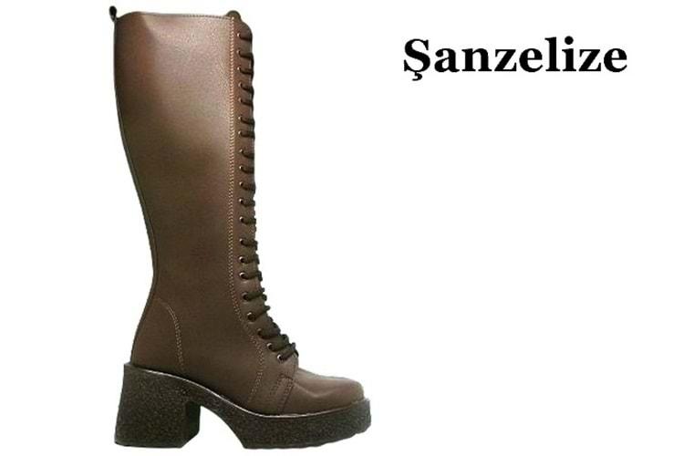Z- ŞANZELİZE BOT UZUN - K-83 - CİLT-ACI-KAHVE
