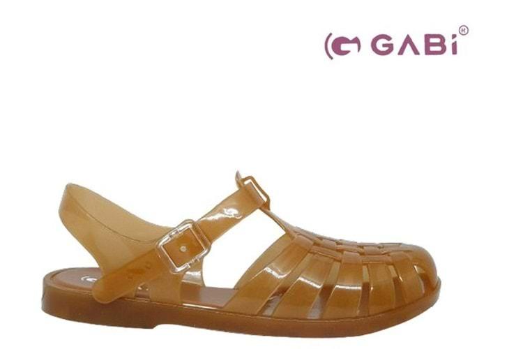 Z- GABİ DENİZ ŞEFFAF SANDALET - J-3 - KARAMEL